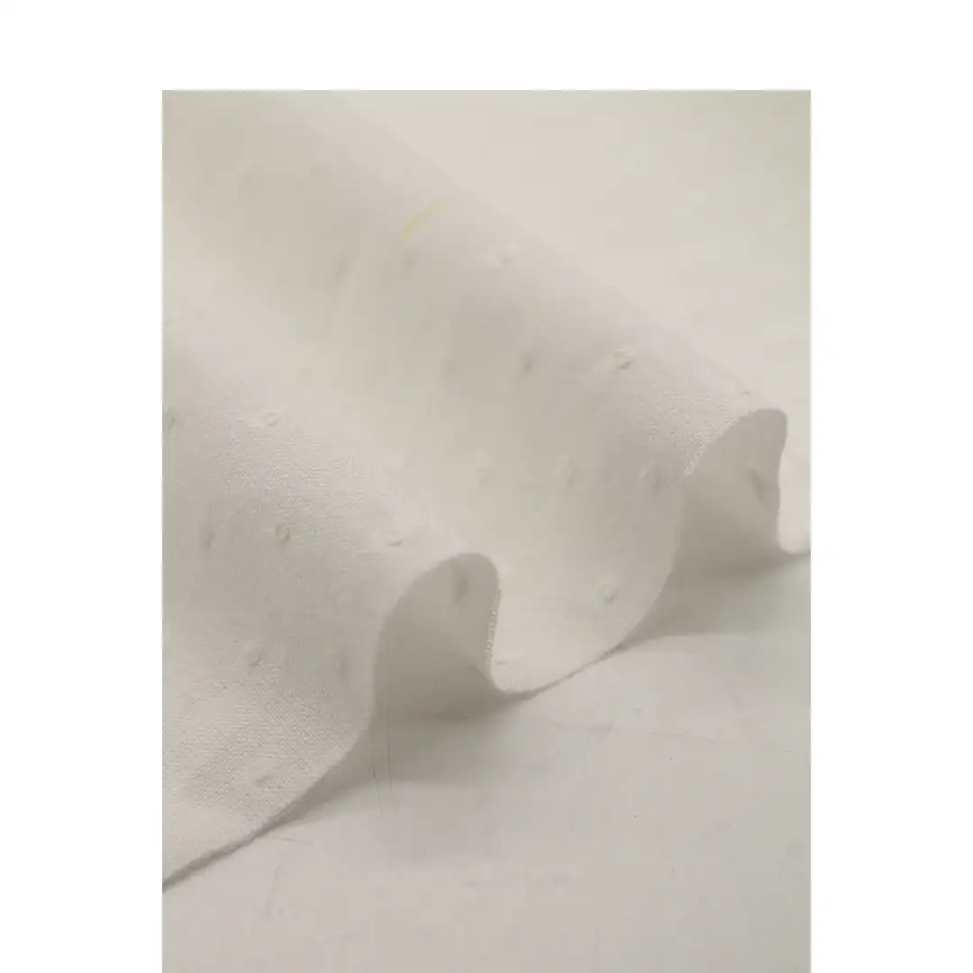China Fabric for Blouse,Skirt Cotton Dobby Natural Woven Fabric Cotton white color buy from China wholesaler bulk order at wholesale price free worldwide shipping Alibaba