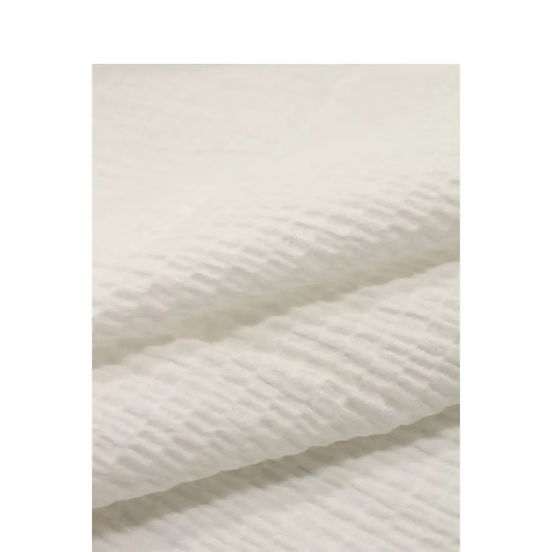 China Fabric for Shirt,Blouse,Crop Top Cotton Dobby Natural Woven Fabric Cotton Spandex white color buy from China wholesaler bulk order at wholesale price free worldwide shipping Alibaba