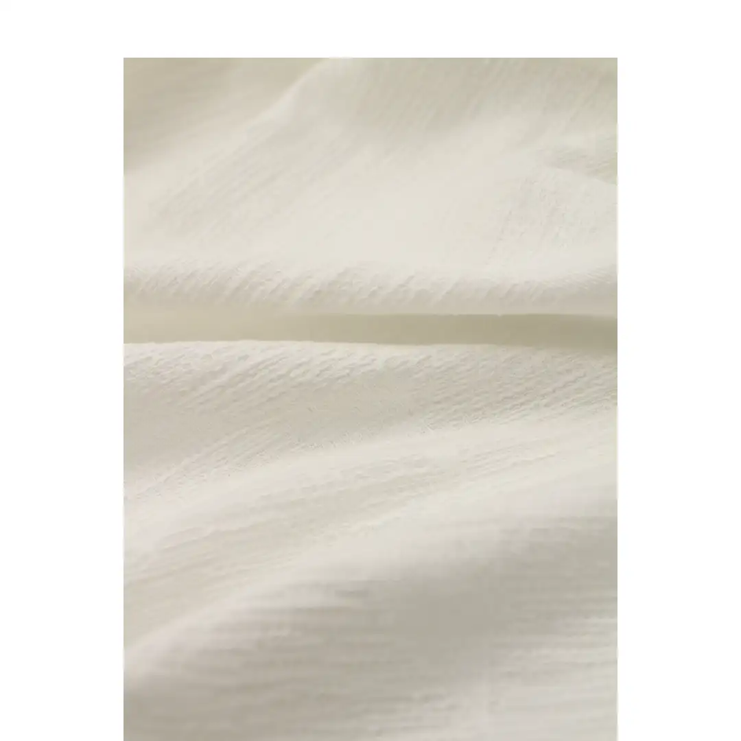 China Fabric for Blouse,Crop Top Cotton/Rayon Jacquard Woven Blended Fabric Cotton Rayon Linen white color buy from China wholesaler bulk order at wholesale price free worldwide shipping Alibaba