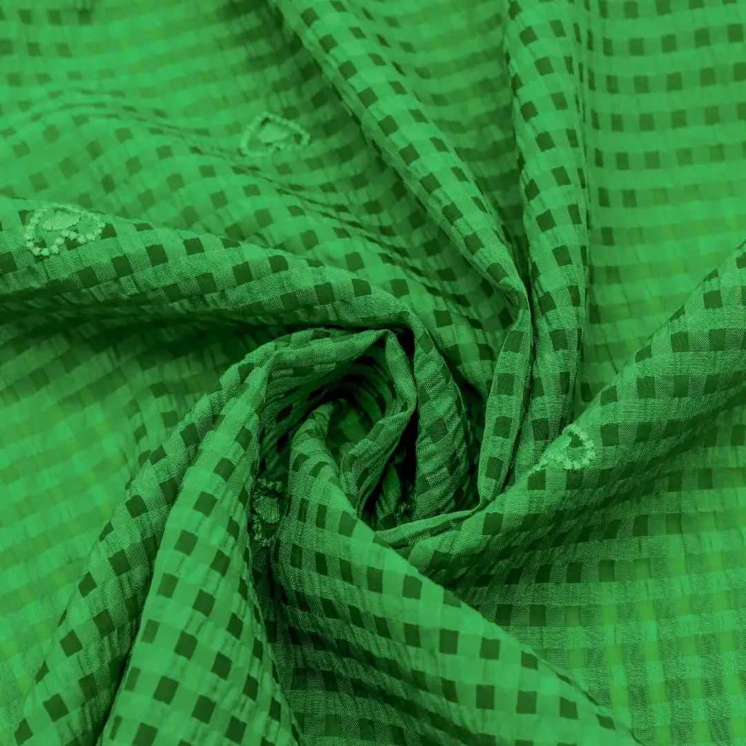 China Fabric for Blouse,Skirt Schiffli Synthetic Woven Fabric Nylon Polyester Tencel green color buy from China wholesaler bulk order at wholesale price free worldwide shipping Alibaba