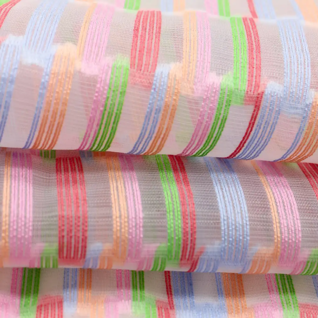 China Fabric for Blouse,Skirt Schiffli Synthetic Woven Fabric Cotton Nylon Silk Colorful color buy from China wholesaler bulk order at wholesale price free worldwide shipping Alibaba