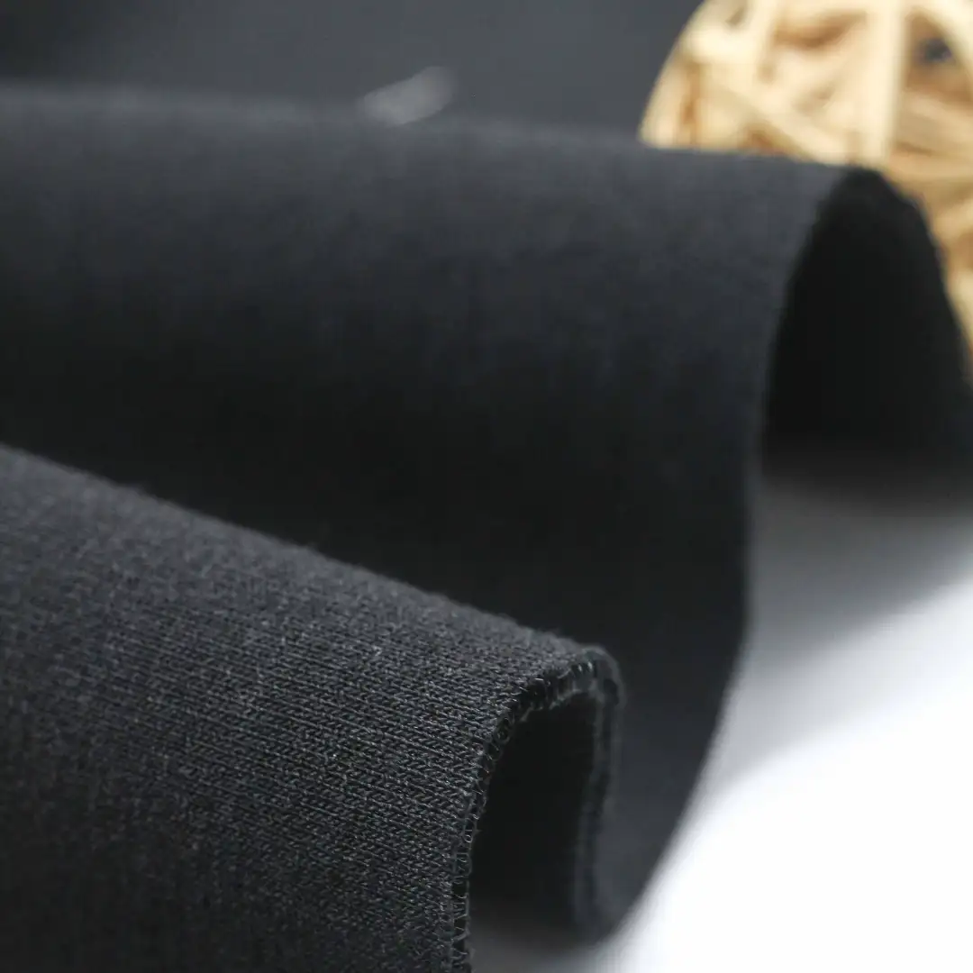 China Fabric for Jackets,Hoodie  ,Sweatshirt Scuba Knit Fabric Polyester Rayon Spandex black color buy from China wholesaler bulk order at wholesale price free worldwide shipping Alibaba