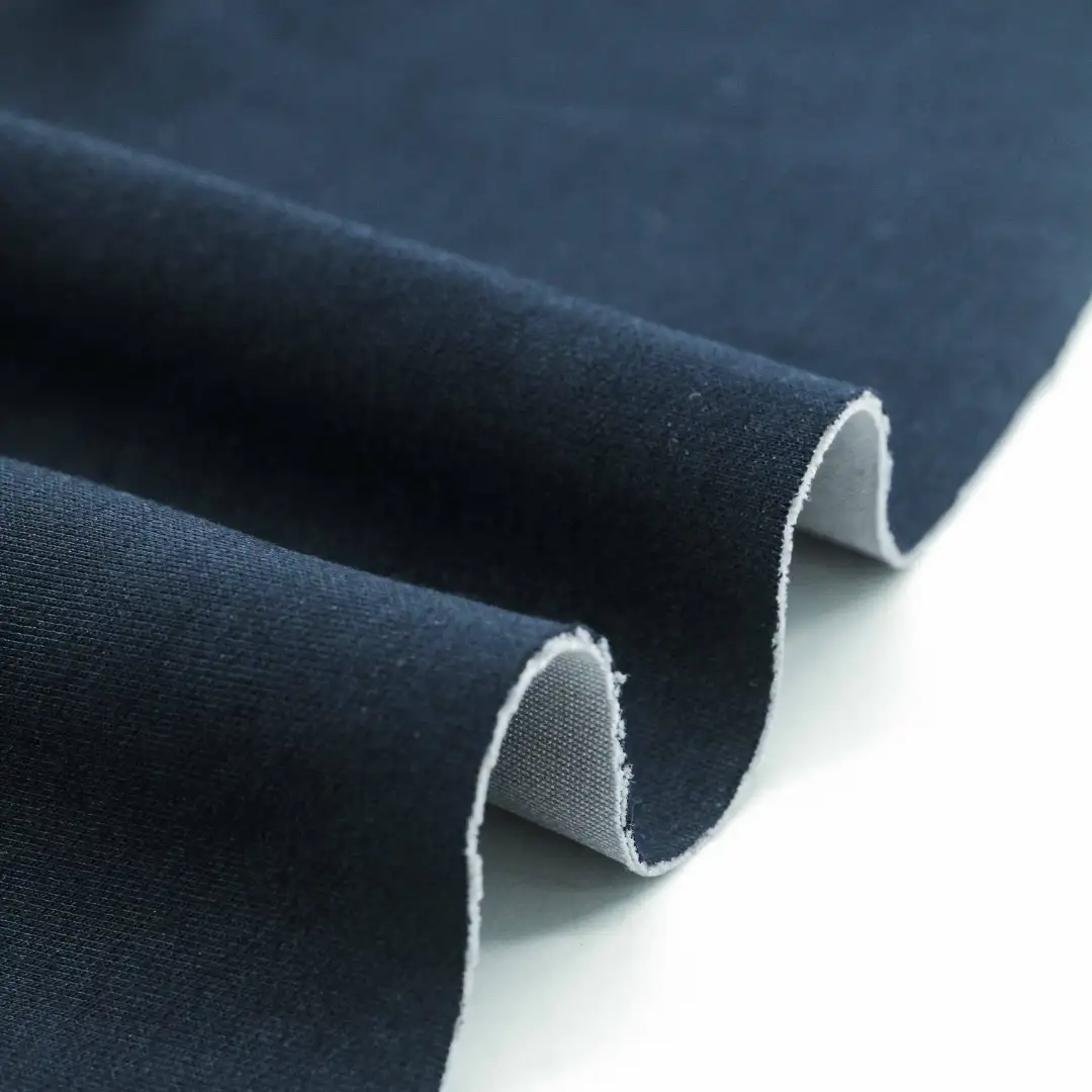 China Fabric for Jackets,Hoodie  ,Sweatshirt Scuba Knit Fabric Polyester Rayon Spandex Dark blue color buy from China wholesaler bulk order at wholesale price free worldwide shipping Alibaba