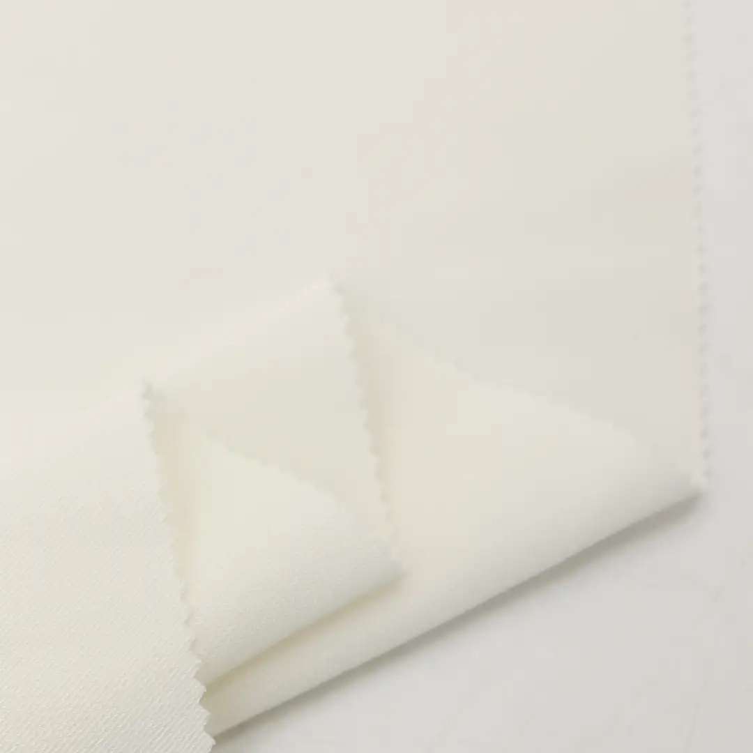 China Fabric for Blazer,Suit,Uniform Twill Synthetic Woven Fabric Polyester Spandex white color buy from China wholesaler bulk order at wholesale price free worldwide shipping Alibaba
