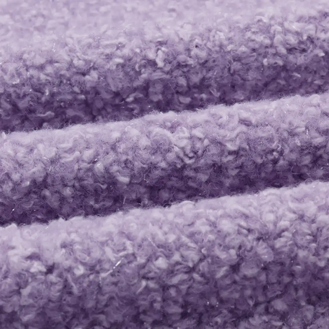 China Fabric for Crop Top Hacci Knit Fabric Polyester purple color buy from China wholesaler bulk order at wholesale price free worldwide shipping Alibaba