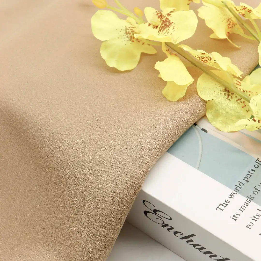 China Fabric for Pants,Blouse Cotton Plain Natural Woven Fabric Acetate Polyester Khaki color buy from China wholesaler bulk order at wholesale price free worldwide shipping Alibaba