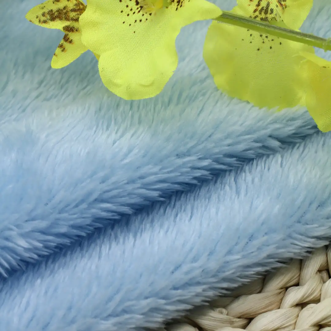 China Fabric for Crop Top,Loungewear Fleece Knit Fabric Polyester blue color buy from China wholesaler bulk order at wholesale price free worldwide shipping Alibaba