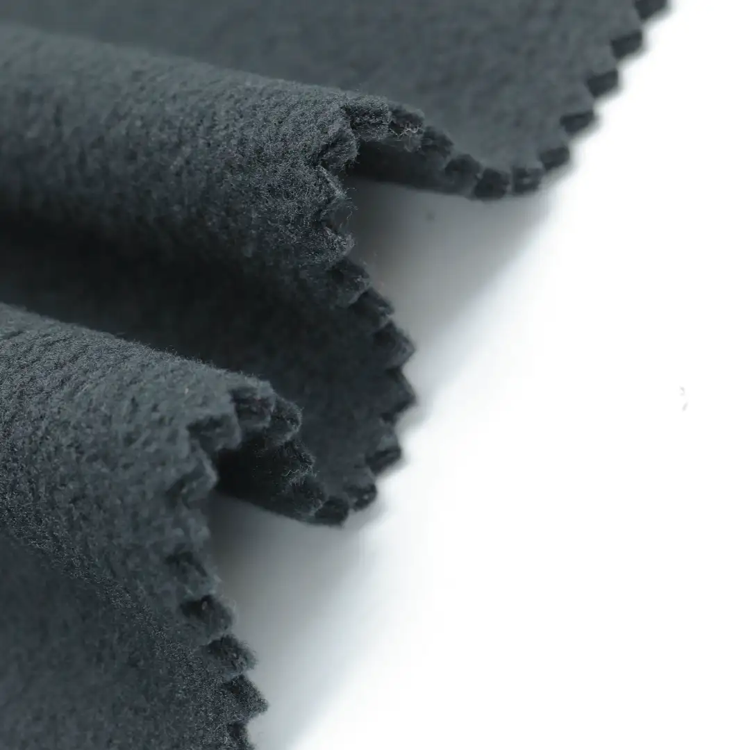 China Fabric for Jackets Polar Fleece Knit Fabric Polyester grey color buy from China wholesaler bulk order at wholesale price free worldwide shipping Alibaba