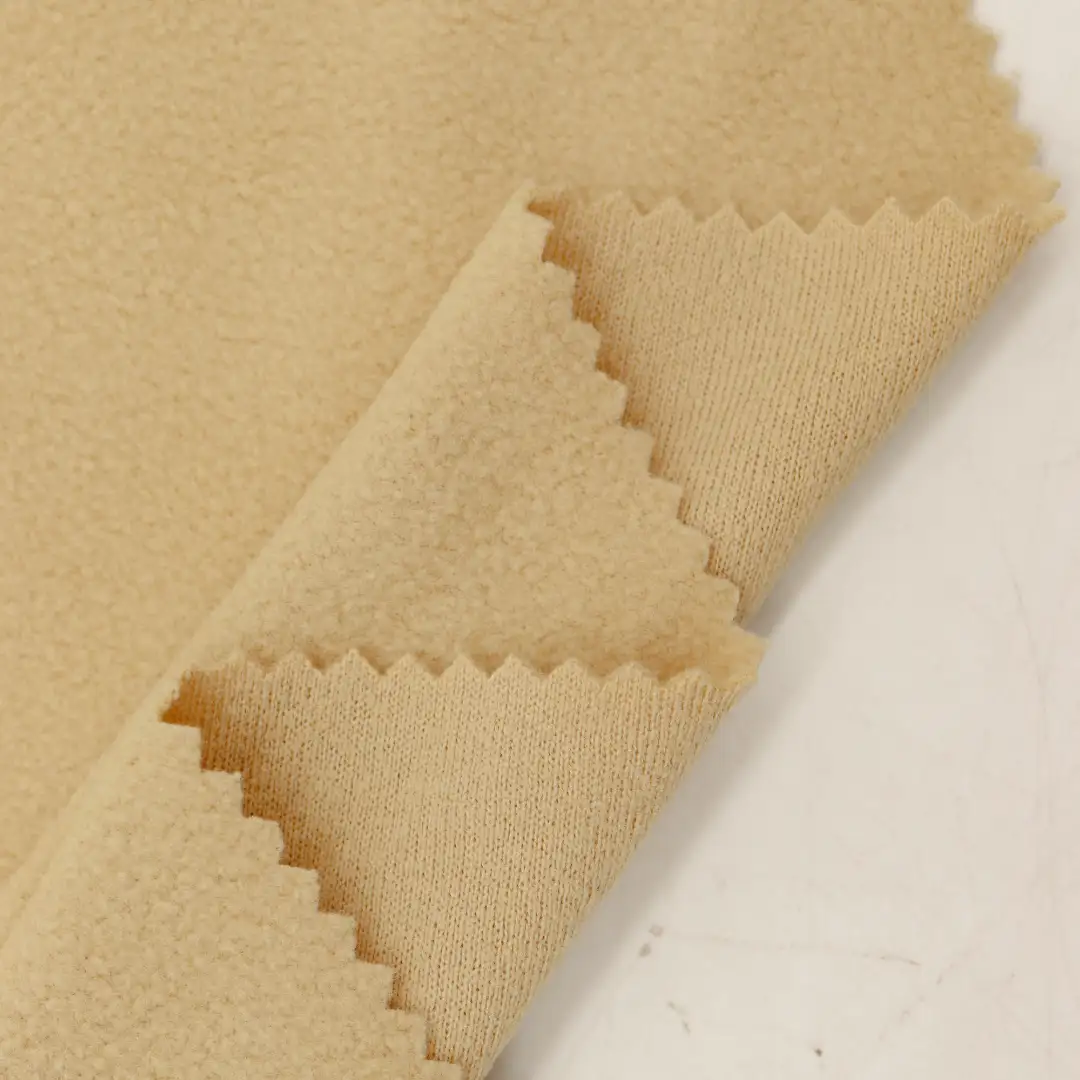 China Fabric for Jackets Polar Fleece Knit Fabric Polyester yellow color buy from China wholesaler bulk order at wholesale price free worldwide shipping Alibaba