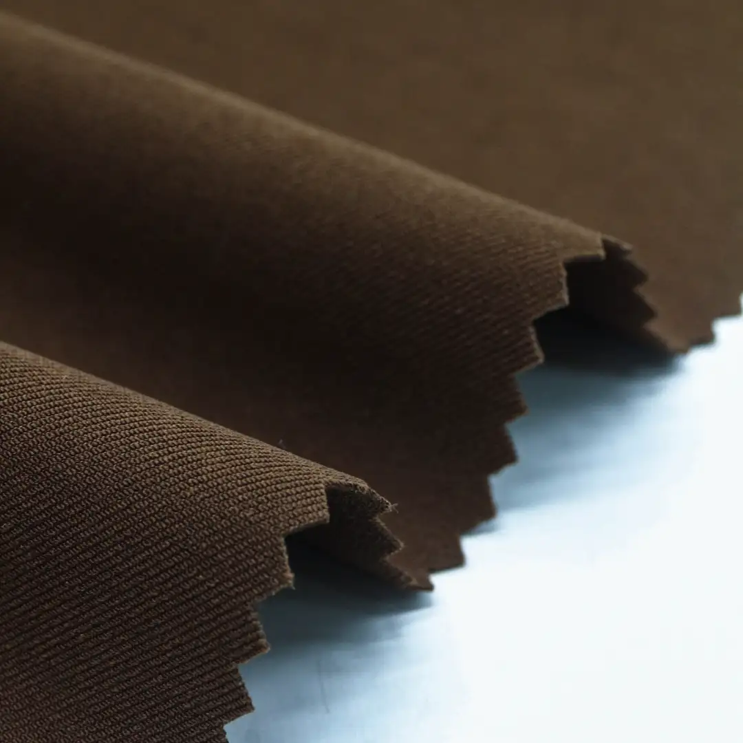 China Fabric for Jackets,Blazer Twill Synthetic Woven Fabric Polyester Spandex brown color buy from China wholesaler bulk order at wholesale price free worldwide shipping Alibaba