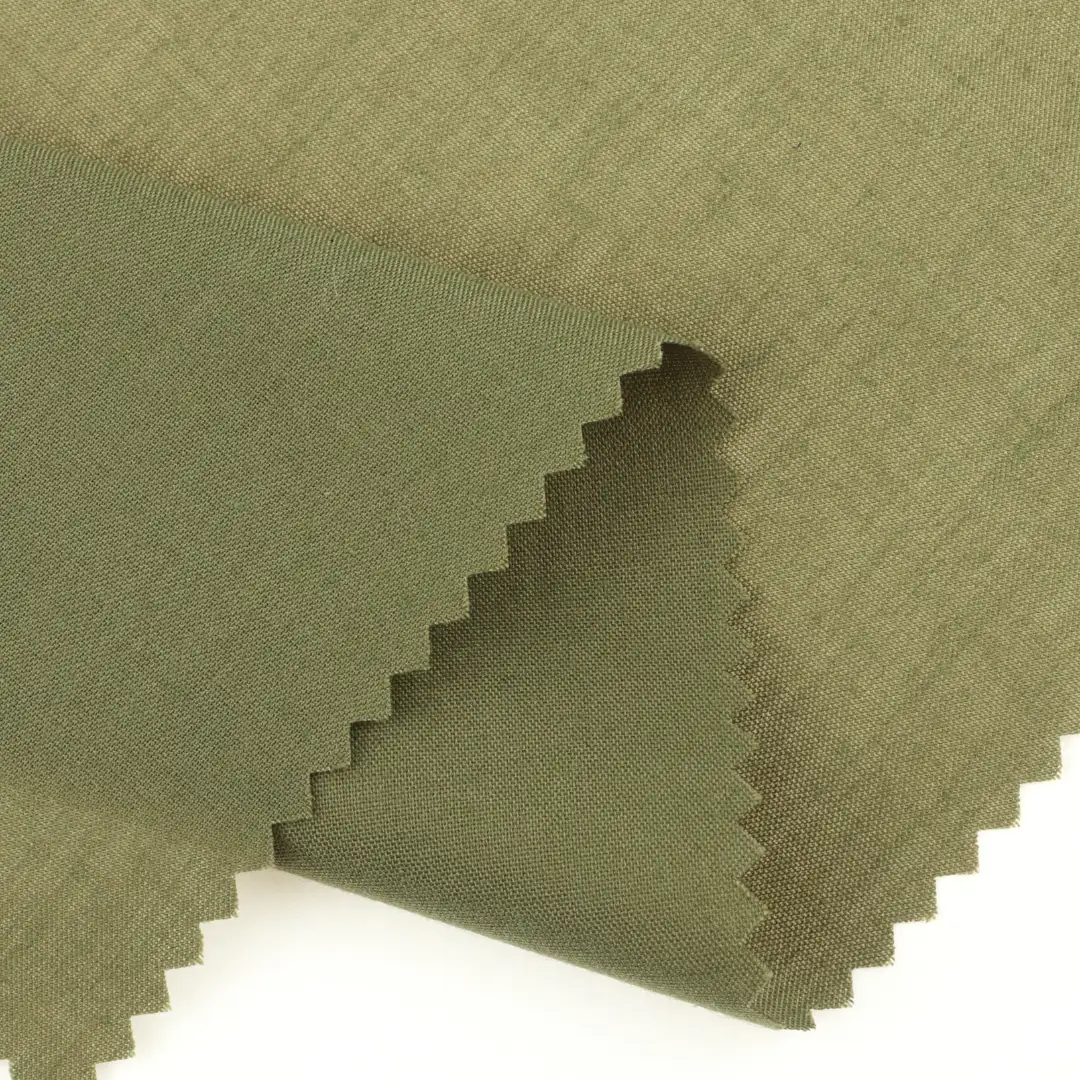 China Fabric for Pants,T-Shirt,Skirt,Skirt ,Loungewear Poplin Natural Woven Fabric Polyester Cotton green color buy from China wholesaler bulk order at wholesale price free worldwide shipping Alibaba
