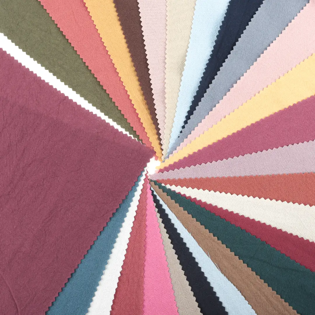 China Fabric for Pants,Skirt Crepe Natural Woven Fabric Cotton Pink Blue White Green Red Yellow color buy from China wholesaler bulk order at wholesale price free worldwide shipping Alibaba