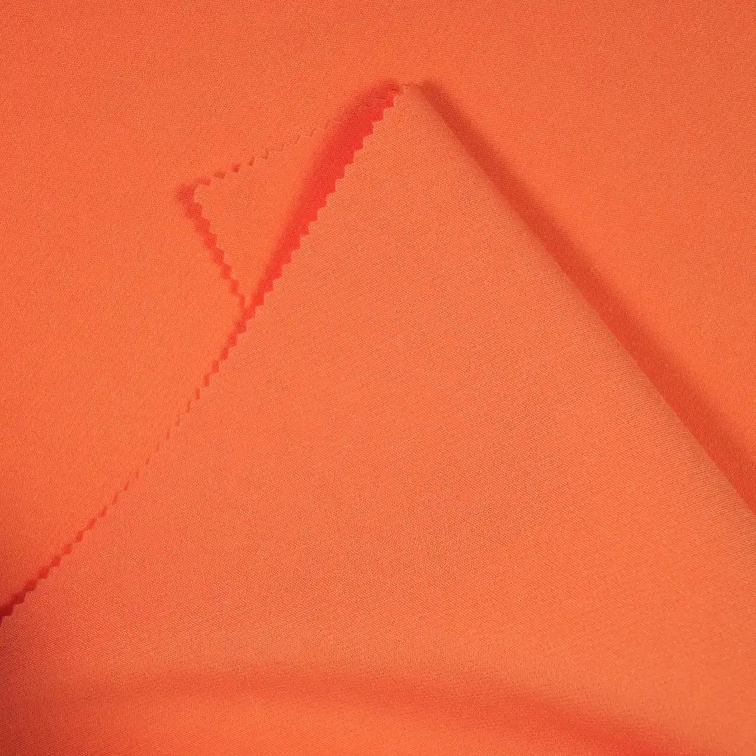 China Fabric for Blazer Cotton Plain Natural Woven Fabric Polyester Spandex Orange-red color buy from China wholesaler bulk order at wholesale price free worldwide shipping Alibaba