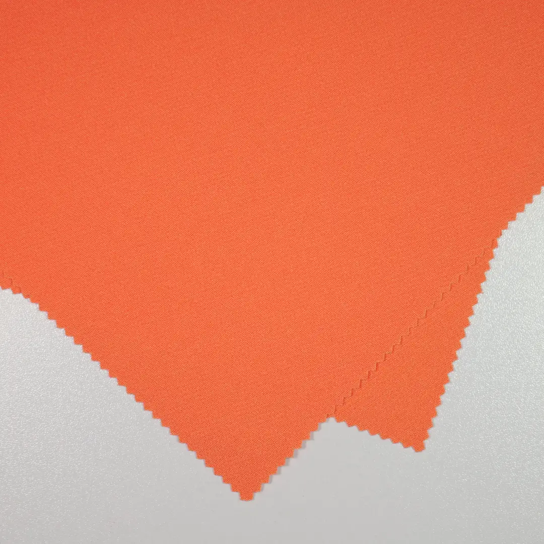 China Fabric for Blazer Cotton Plain Natural Woven Fabric Polyester Spandex Orange-red color buy from China wholesaler bulk order at wholesale price free worldwide shipping Alibaba