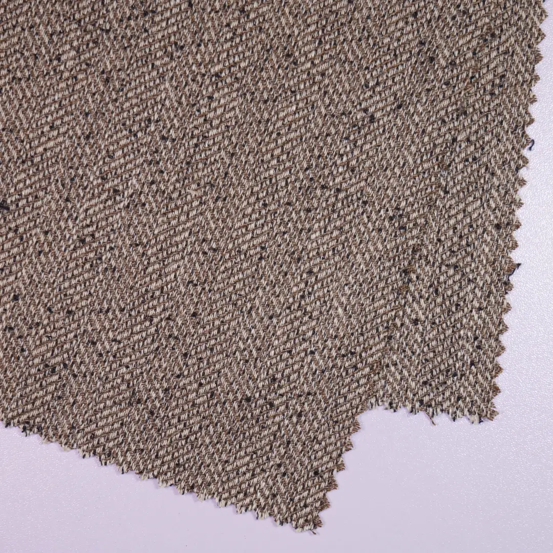 China Fabric for Suit Yarn Dyed Stripe Woven Blended Fabric Polyester Rayon Spandex brown color buy from China wholesaler bulk order at wholesale price free worldwide shipping Alibaba