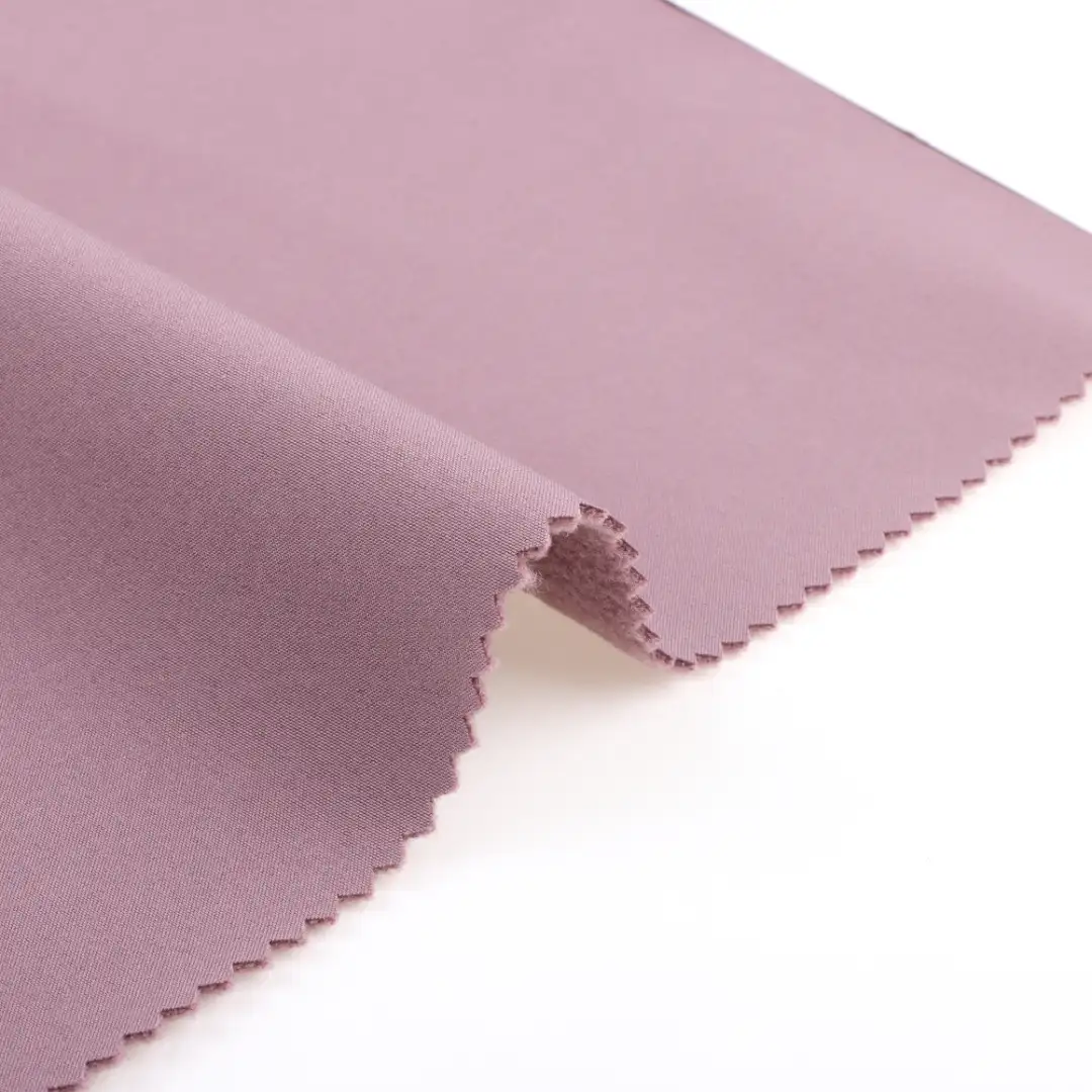 China Fabric for Jogger,Padded Jacket,Interlining Four Stretch Woven Bonded With Polar Fleece Synthetic Woven Fabric Polyester Violet color buy from China wholesaler bulk order at wholesale price free worldwide shipping Alibaba