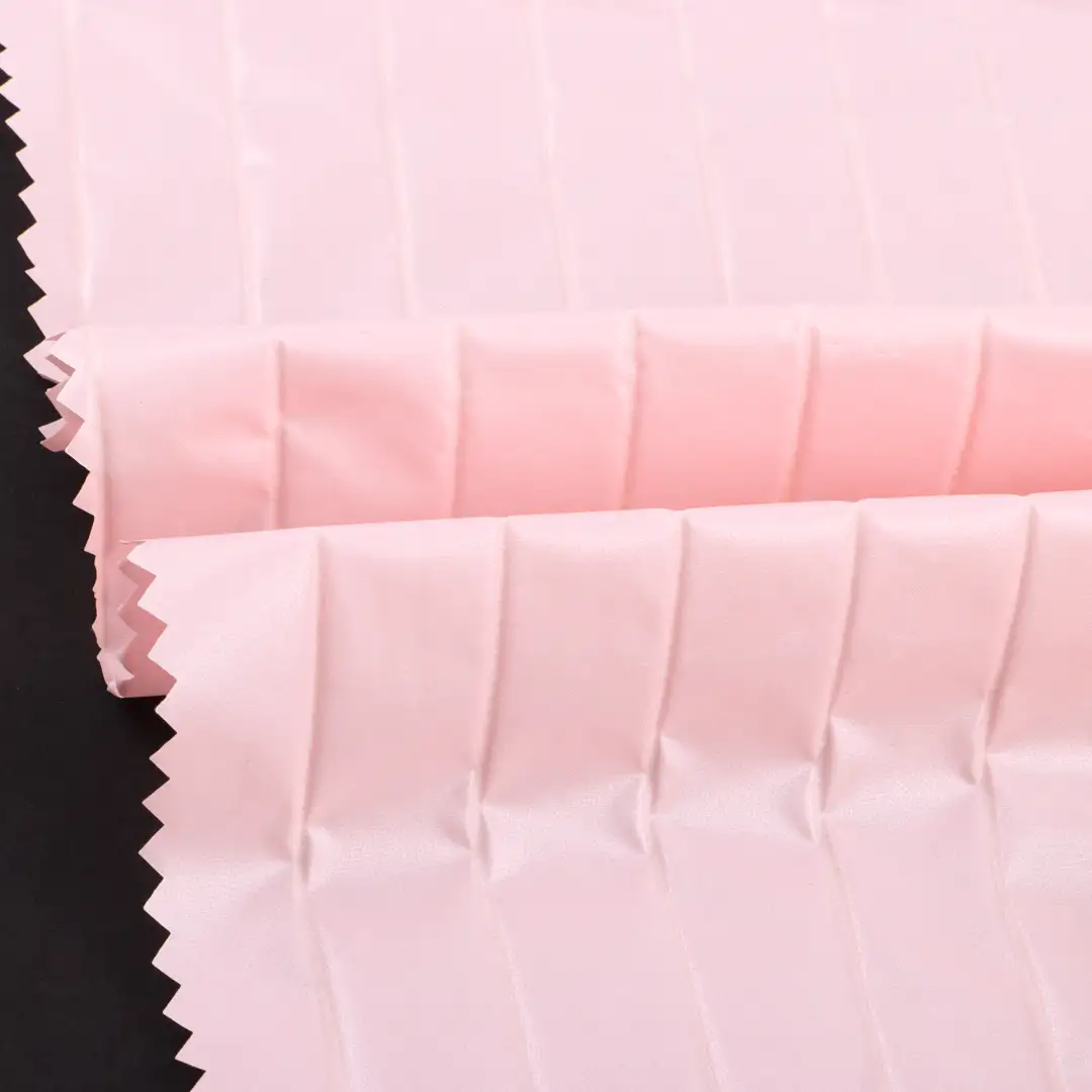 China Fabric for Jackets,Uniform,Waist coat Crepe Synthetic Woven Fabric Polyester Pink color buy from China wholesaler bulk order at wholesale price free worldwide shipping Alibaba