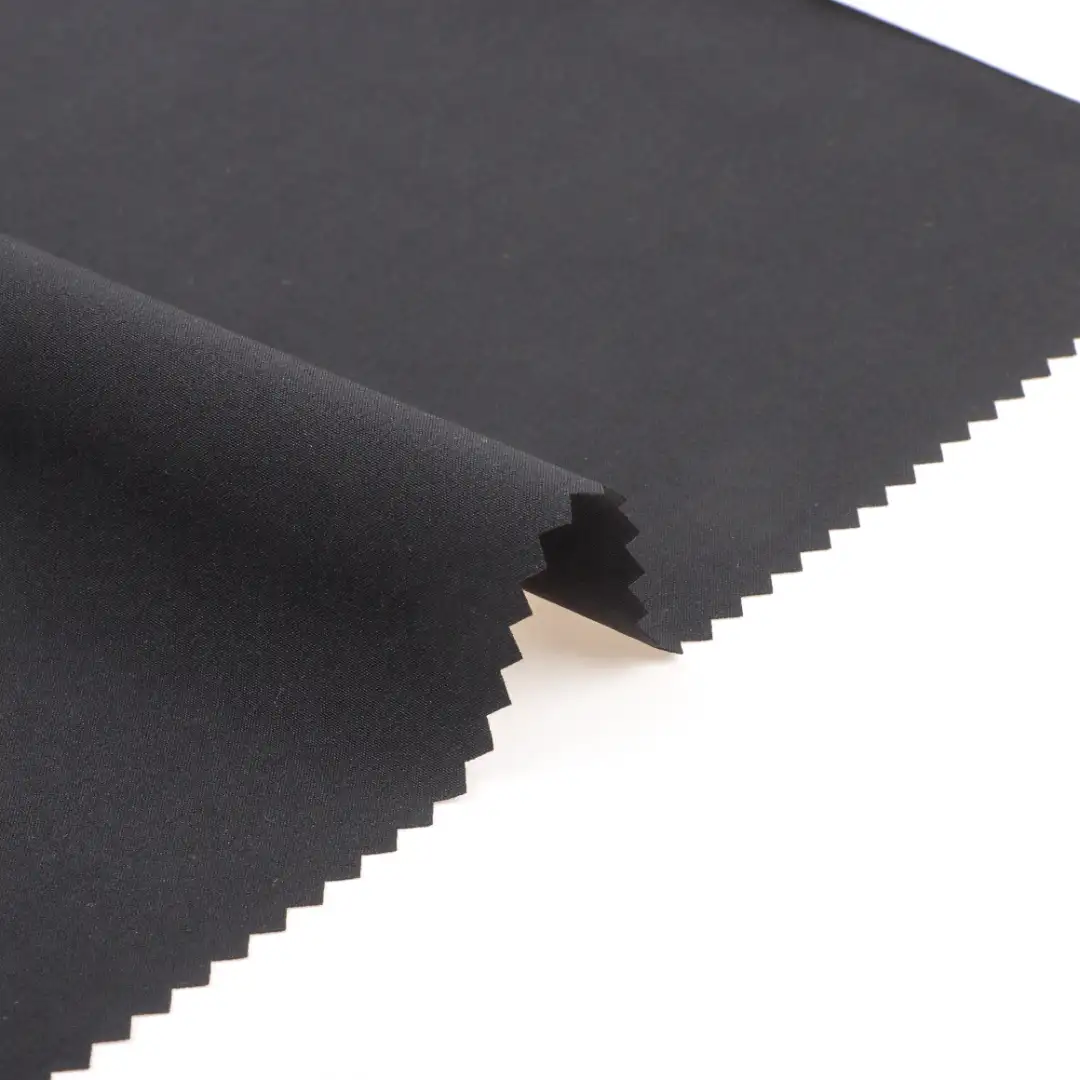 China Fabric for Shirt,Pants,Swimsuits Four Stretch Polyester Woven Fabric Synthetic Woven Fabric Polyester Spandex BLACK color buy from China wholesaler bulk order at wholesale price free worldwide shipping Alibaba