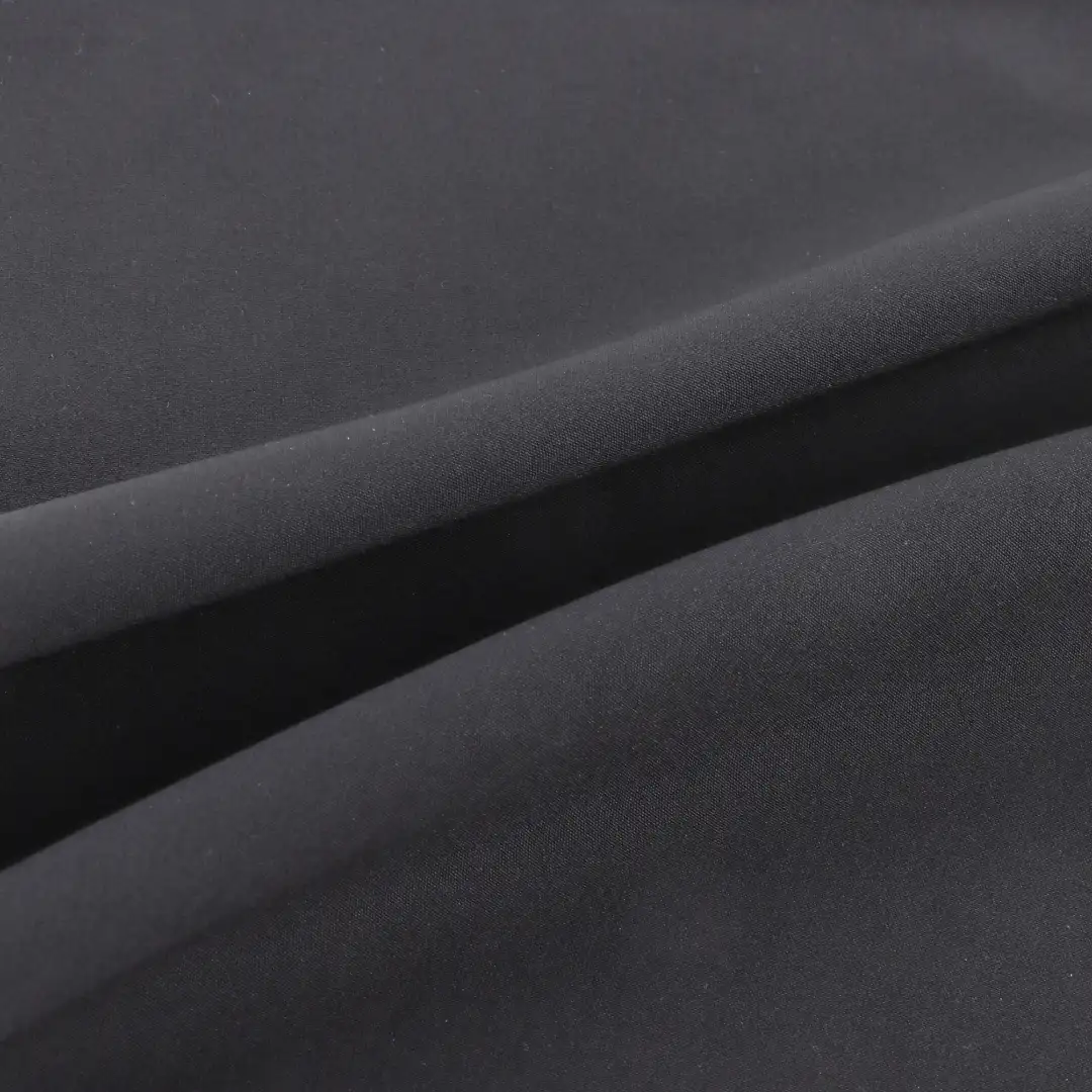 China Fabric for Shirt,Pants,Swimsuits Four Stretch Polyester Woven Fabric Synthetic Woven Fabric Polyester Spandex BLACK color buy from China wholesaler bulk order at wholesale price free worldwide shipping Alibaba