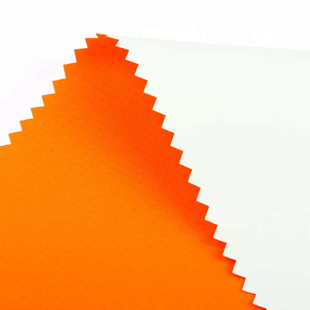 China Fabric for Pants,Jackets,Uniform,Waist coat Polyester Pongee Synthetic Woven Fabric Polyester orange color buy from China wholesaler bulk order at wholesale price free worldwide shipping Alibaba