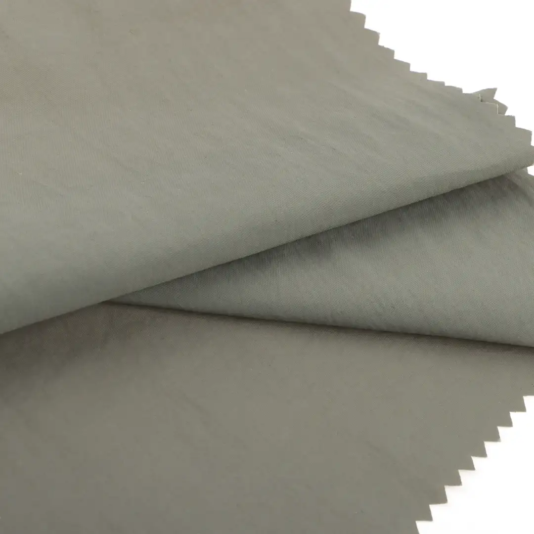 China Fabric for Pants,Jackets,Uniform,Waist coat Taslon Synthetic Woven Fabric Nylon Atrovirens color buy from China wholesaler bulk order at wholesale price free worldwide shipping Alibaba