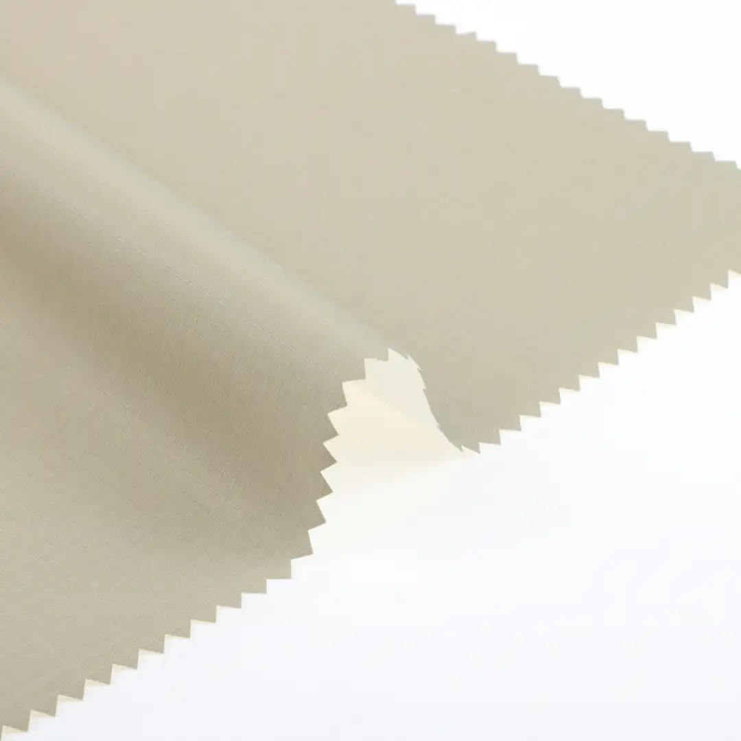 China Fabric for Pants,Jackets,Uniform,Waist coat Polyester Pongee Synthetic Woven Fabric Polyester Griege color buy from China wholesaler bulk order at wholesale price free worldwide shipping Alibaba