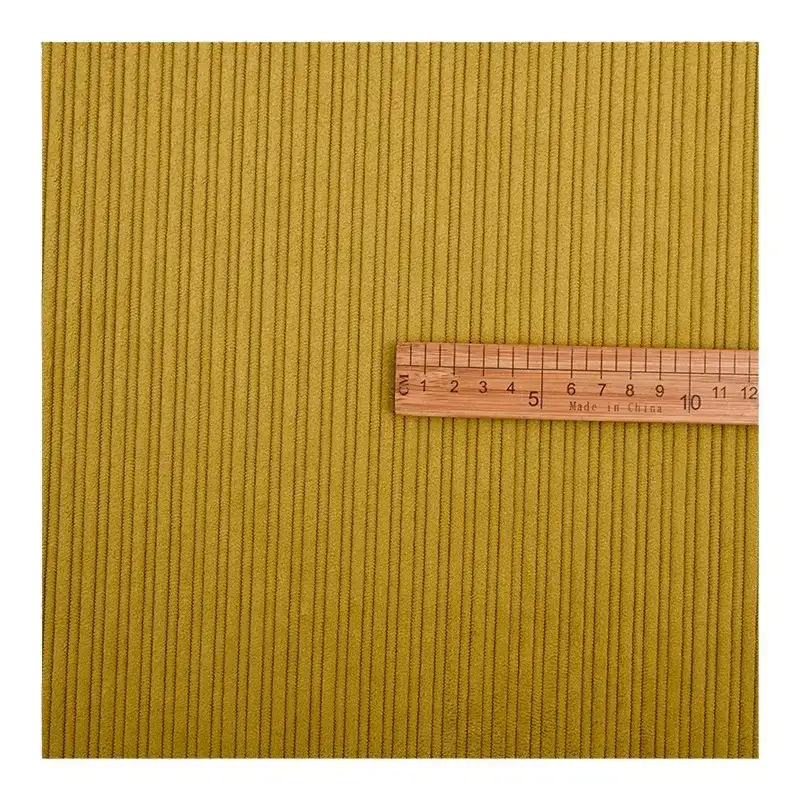 China Fabric for Pants,Jogger,Full-Zipper Cardigan ,Round Neck Pullover ,Knitted Trousers ,Men's Pants ,Loungewear,Sweatshirt,Over Shirt knitted Corduroy Knit Fabric Polyester Yellow color buy from China wholesaler bulk order at wholesale price free worldwide shipping Alibaba