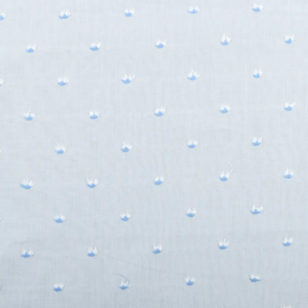 China Fabric for Shirt,Blouse,Skirt,Shorts Cotton Cut Flower Natural Woven Fabric Cotton Blue color buy from China wholesaler bulk order at wholesale price free worldwide shipping Alibaba