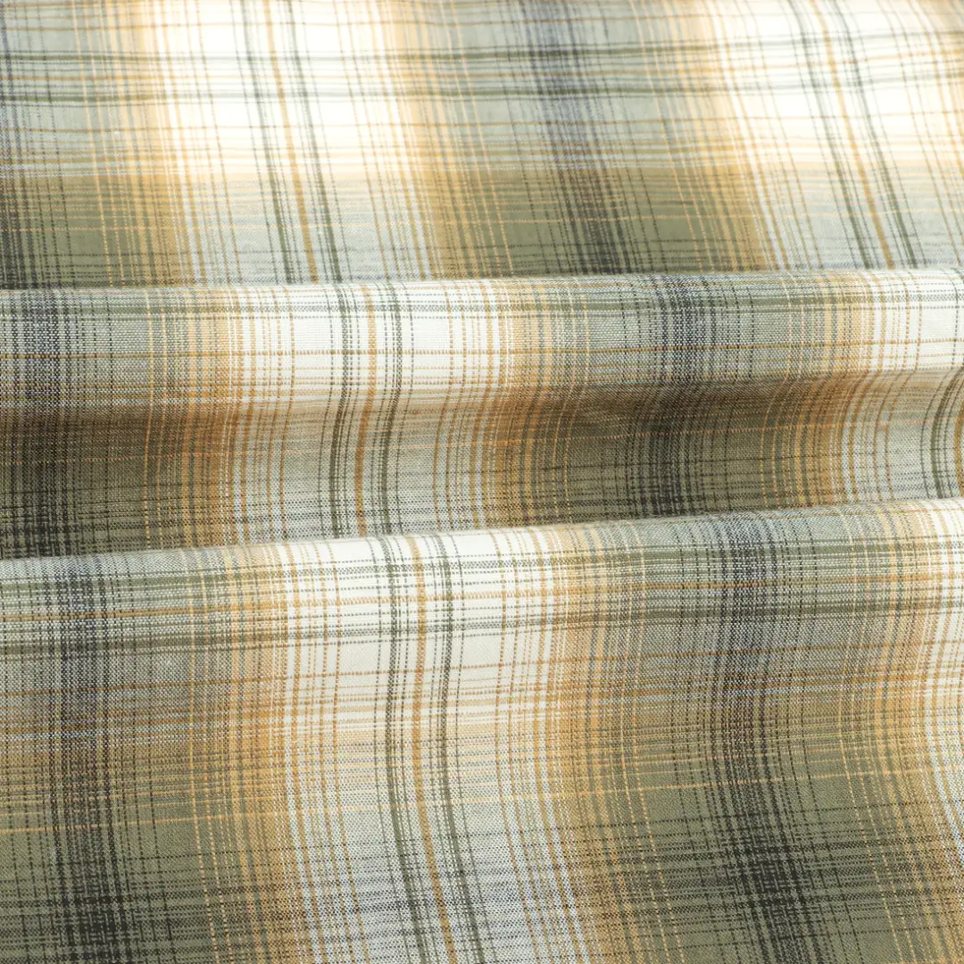China Fabric for Shirt,Blouse,Skirt,Shorts Yarn Dyed Check Woven Blended Fabric Polyester Cotton check color buy from China wholesaler bulk order at wholesale price free worldwide shipping Alibaba