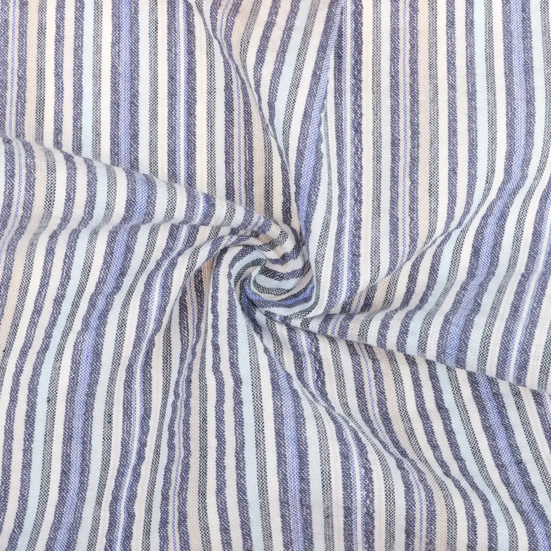 China Fabric for Shirt,Blouse,Skirt,Shorts Cotton Seersucker Natural Woven Fabric Cotton Stripe color buy from China wholesaler bulk order at wholesale price free worldwide shipping Alibaba