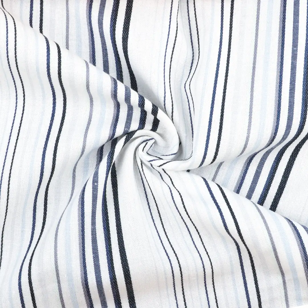China Fabric for Shirt,Pants,Blouse,Skirt,Shorts Jacquard Natural Woven Fabric Cotton Stripe color buy from China wholesaler bulk order at wholesale price free worldwide shipping Alibaba