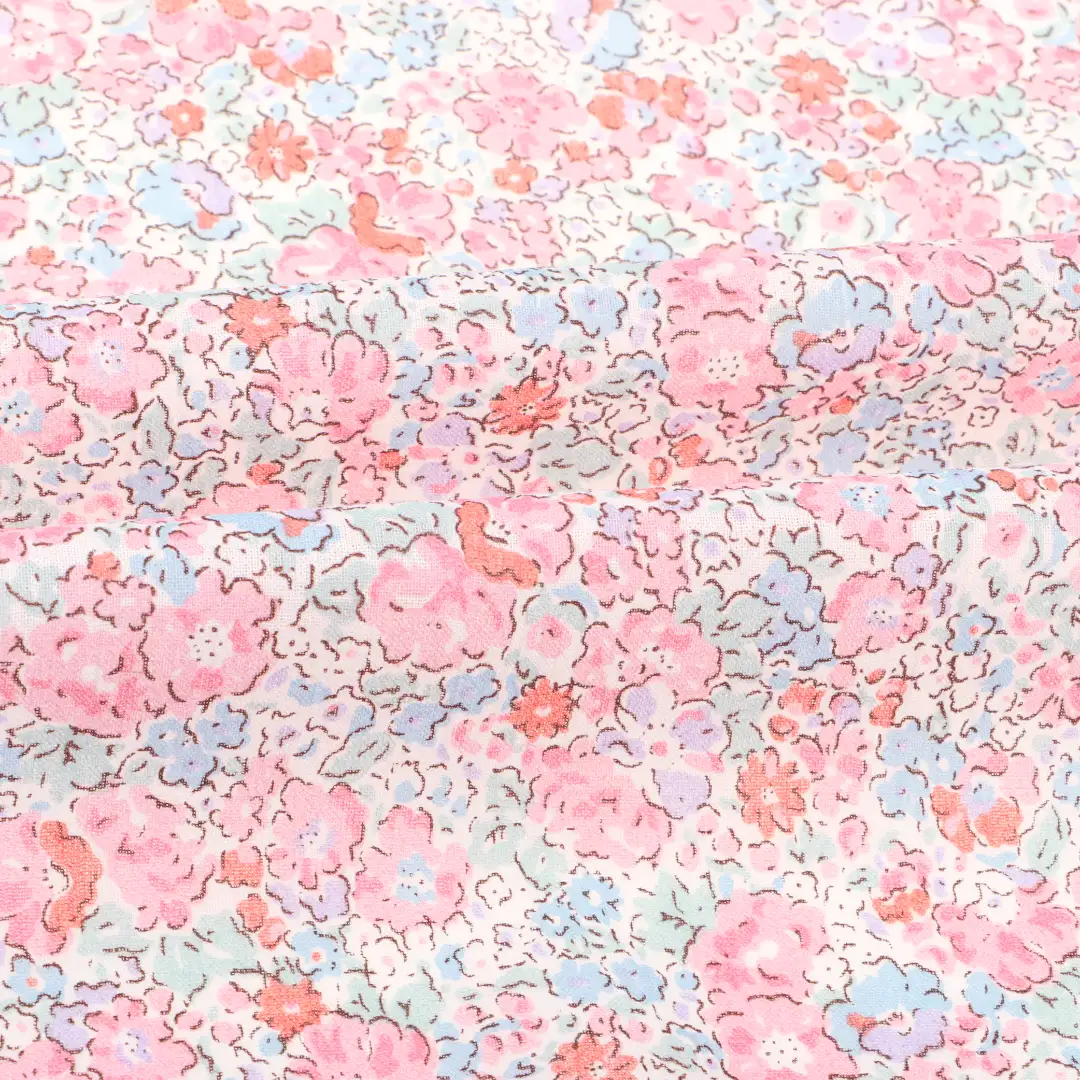 China Fabric for Shirt,Blouse,Skirt,Shorts,Kids Puff Sleeve Tier Dress,Kids Peter Pan Collar Dress Crepe Natural Woven Fabric Cotton Printing color buy from China wholesaler bulk order at wholesale price free worldwide shipping Alibaba