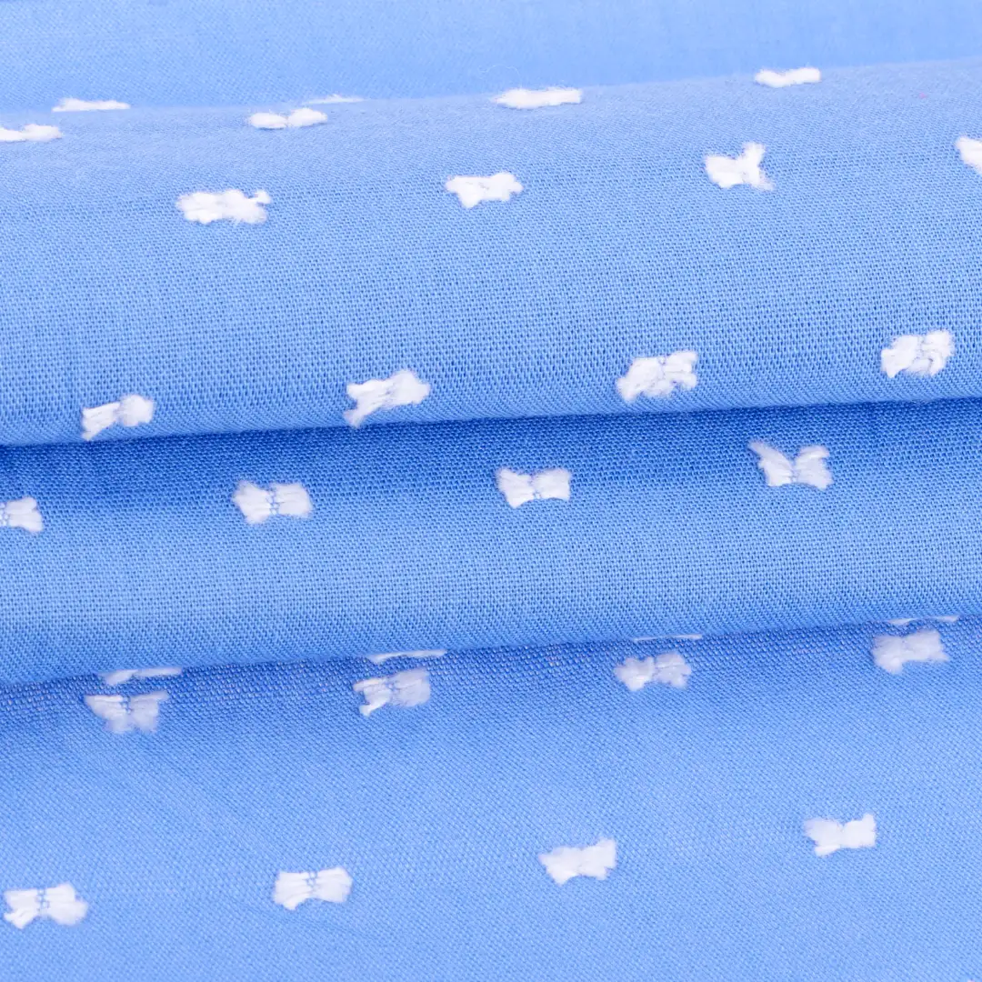 China Fabric for Shirt,Blouse,Skirt,Kids Short Sleeve Peter Pan Collar Pleated Dress Cotton Cut Flower Natural Woven Fabric Cotton BLUE color buy from China wholesaler bulk order at wholesale price free worldwide shipping Alibaba