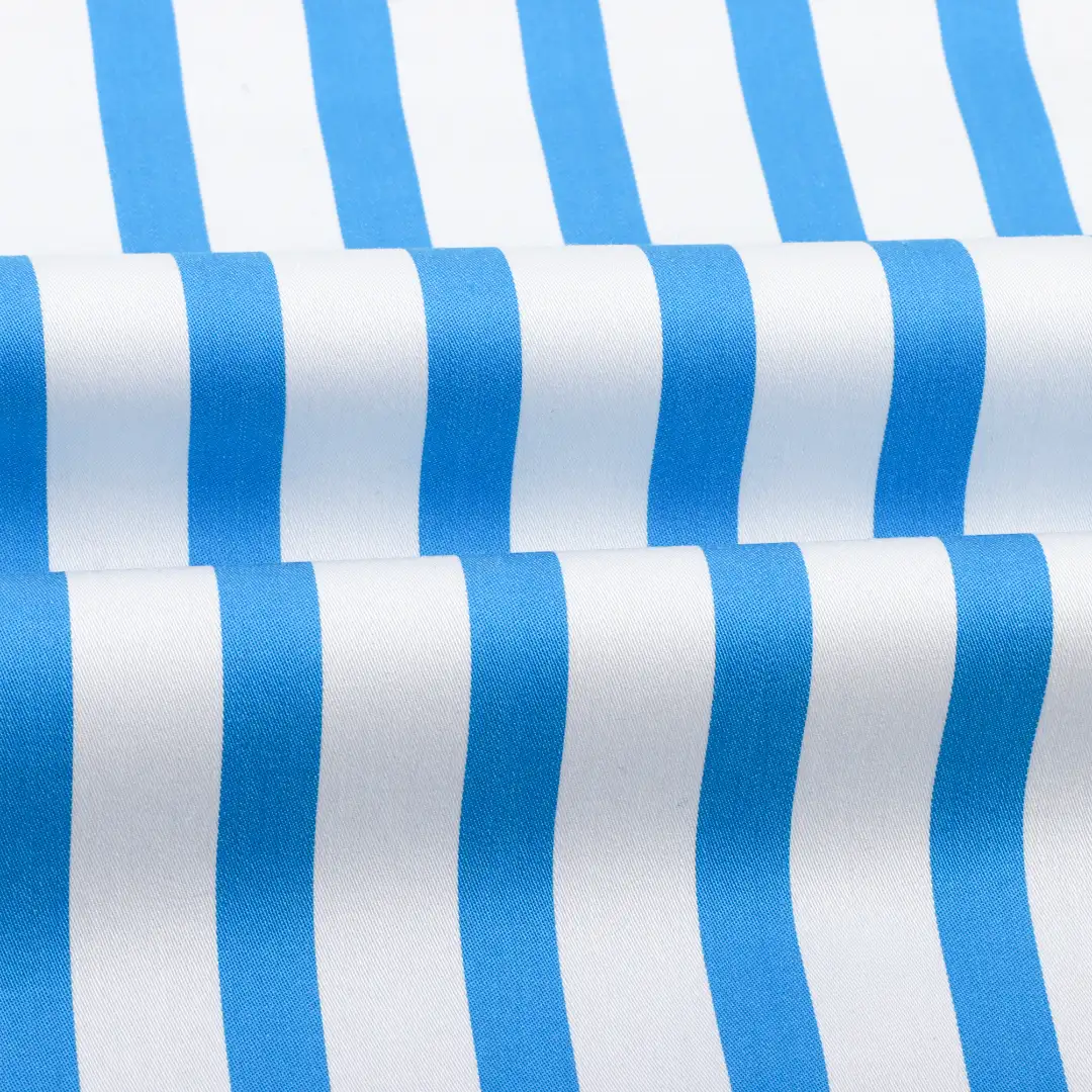 China Fabric for Shirt,Blouse,Skirt,Shorts,Kids Doll Collar A-Line Short Coat Yarn Dyed Stripe Natural Woven Fabric Cotton Stripe color buy from China wholesaler bulk order at wholesale price free worldwide shipping Alibaba