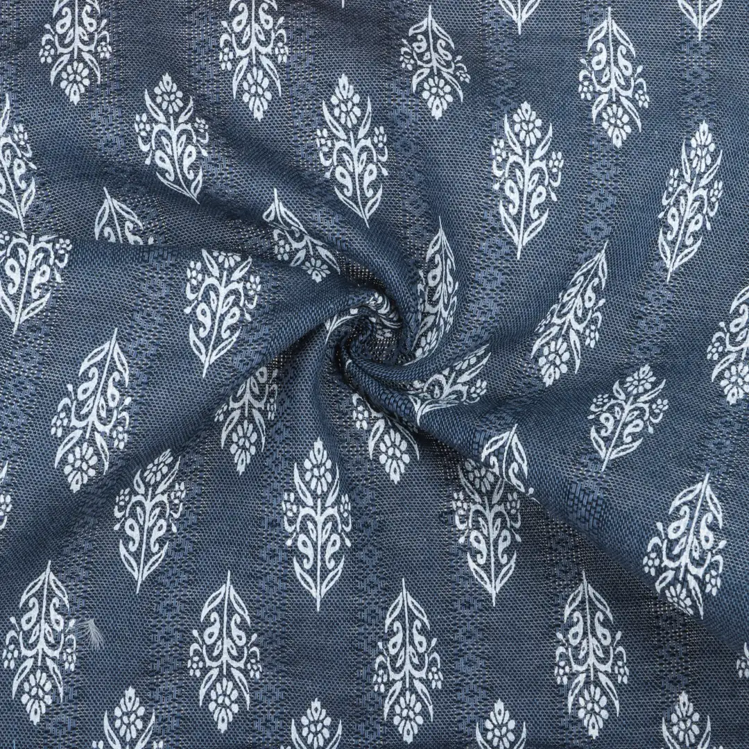 China Fabric for Shirt,Blouse,Skirt,Shorts,Womens Stand Collar Belted Dress Cotton/Rayon Jacquard Woven Blended Fabric Cotton Rayon Printing color buy from China wholesaler bulk order at wholesale price free worldwide shipping Alibaba