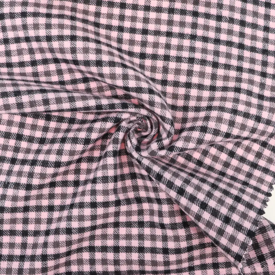 China Fabric for Shirt,Pants,Blouse,Skirt,Kids Doll Collar A-Line Short Coat Flannel Natural Woven Fabric Cotton Check color buy from China wholesaler bulk order at wholesale price free worldwide shipping Alibaba