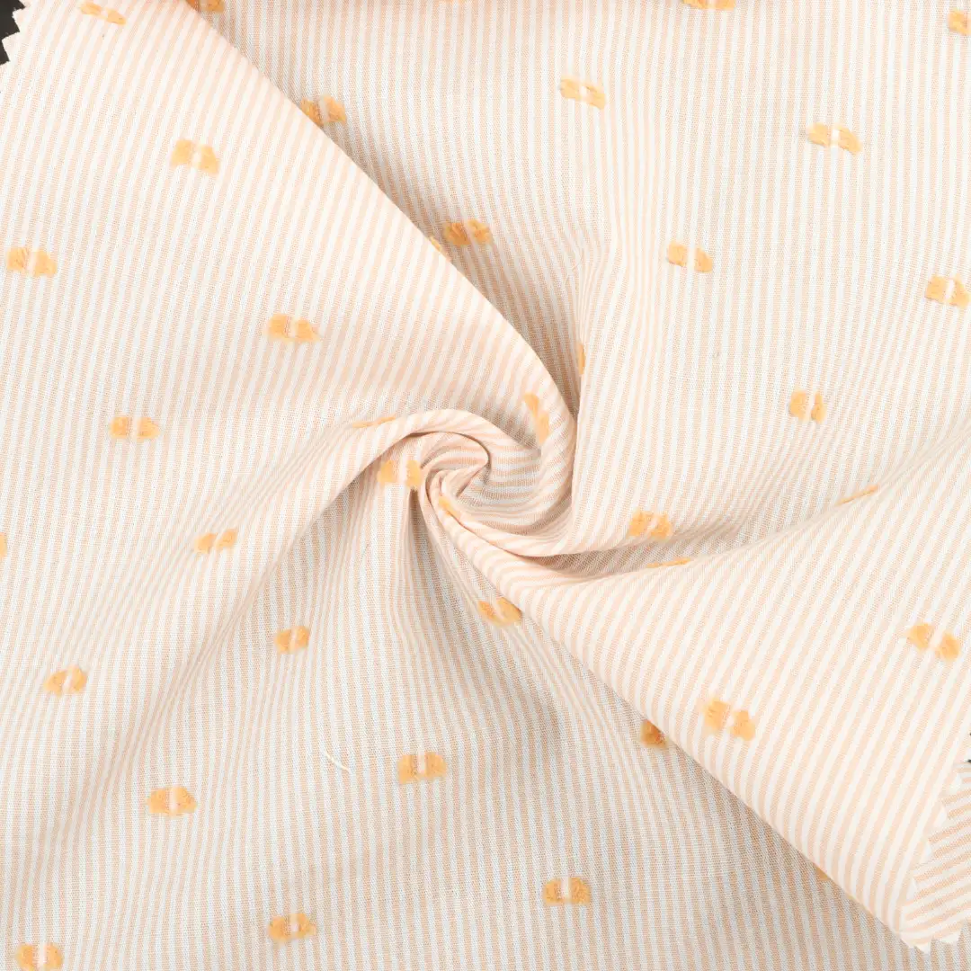 China Fabric for Shirt,Blouse,Skirt,Shorts,Kids Peter Pan Collar Dress Cotton Cut Flower Natural Woven Fabric Cotton Stripe color buy from China wholesaler bulk order at wholesale price free worldwide shipping Alibaba