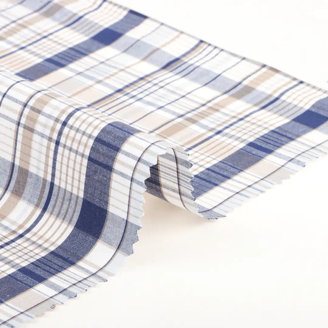 China Fabric for Shirt,Blouse,Skirt,Shorts Yarn Dyed Check Natural Woven Fabric Cotton Check color buy from China wholesaler bulk order at wholesale price free worldwide shipping Alibaba