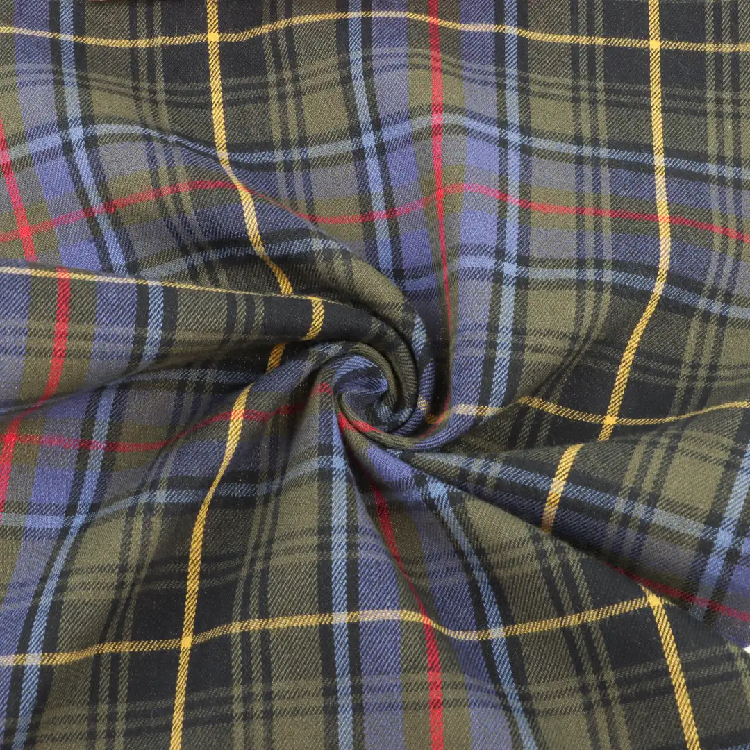 China Fabric for Shirt,Blouse,Skirt,Kids Short Sleeve Peter Pan Collar Pleated Dress Yarn Dyed Check Natural Woven Fabric Cotton Check color buy from China wholesaler bulk order at wholesale price free worldwide shipping Alibaba