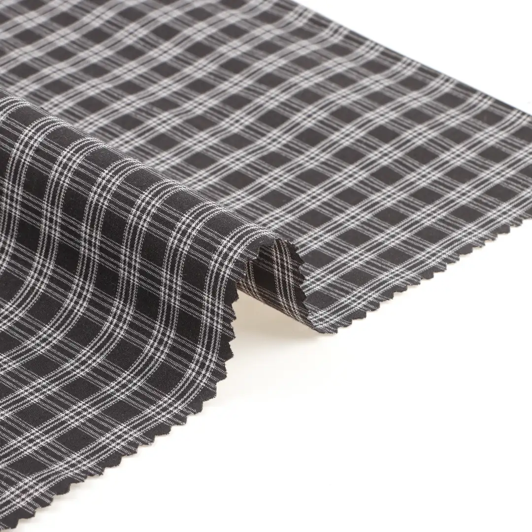 China Fabric for Shirt,Blouse,Skirt,Shorts TC Yarn Dye Woven Blended Fabric Cotton Polyester Spandex Check color buy from China wholesaler bulk order at wholesale price free worldwide shipping Alibaba