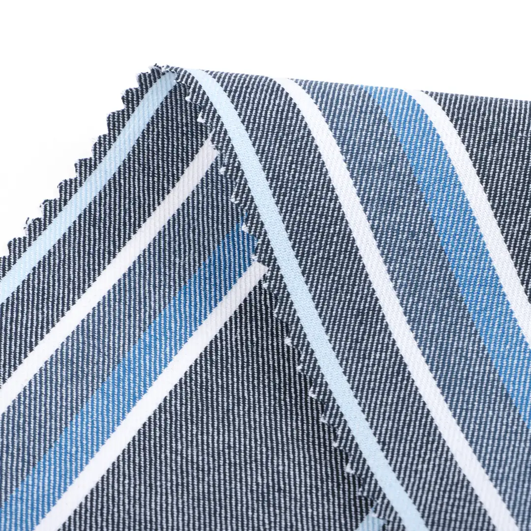 China Fabric for Shirt,Pants,Blouse,Skirt,Shorts TC Yarn Dye Woven Blended Fabric Cotton Polyester Stripe color buy from China wholesaler bulk order at wholesale price free worldwide shipping Alibaba