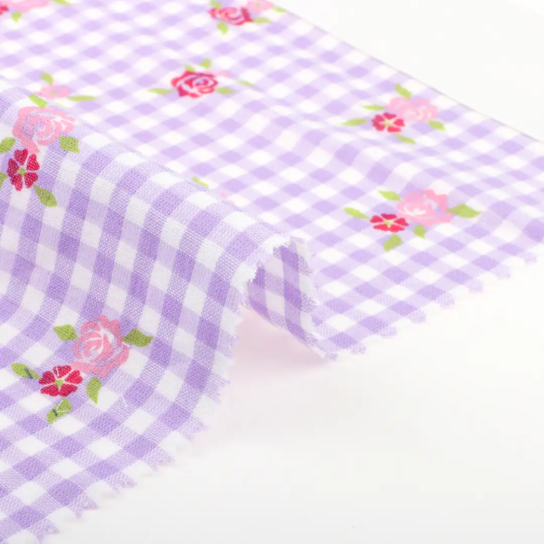 China Fabric for Shirt,Blouse,Skirt,Shorts,Loungewear Yarn Dyed Check Synthetic Woven Fabric Polyester Check color buy from China wholesaler bulk order at wholesale price free worldwide shipping Alibaba