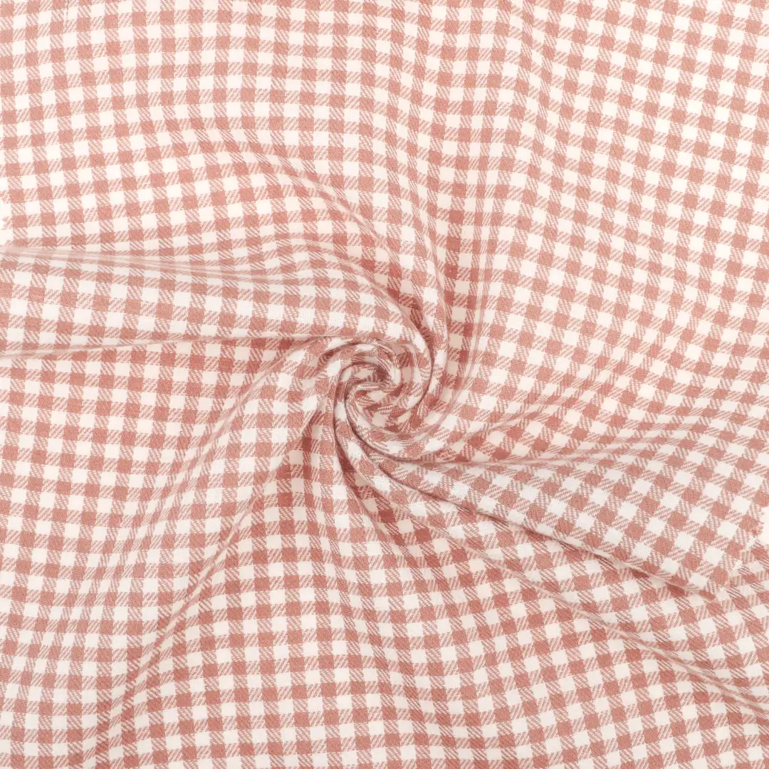 China Fabric for Shirt,Blouse,Skirt,Loungewear,Wide Leg Capri Pants Yarn Dyed Check Natural Woven Fabric Cotton Check color buy from China wholesaler bulk order at wholesale price free worldwide shipping Alibaba