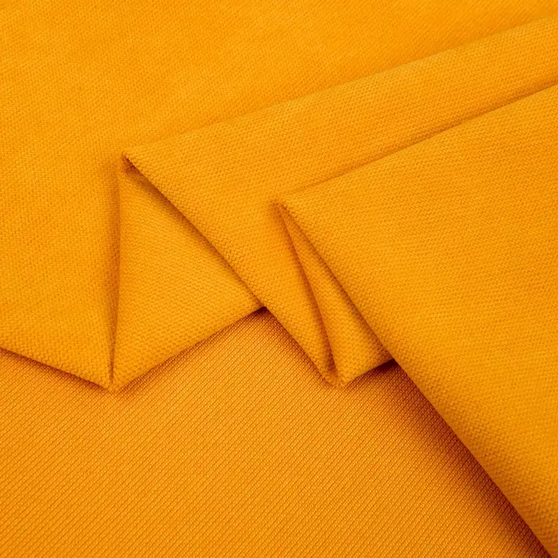 China Fabric for Pants,Padded Jacket,Shirt Long Sleeve Zipper ,Round Neck Pullover ,Crew Neck Pullover ,Loungewear knitted Corduroy Knit Fabric Polyester Orange color buy from China wholesaler bulk order at wholesale price free worldwide shipping Alibaba