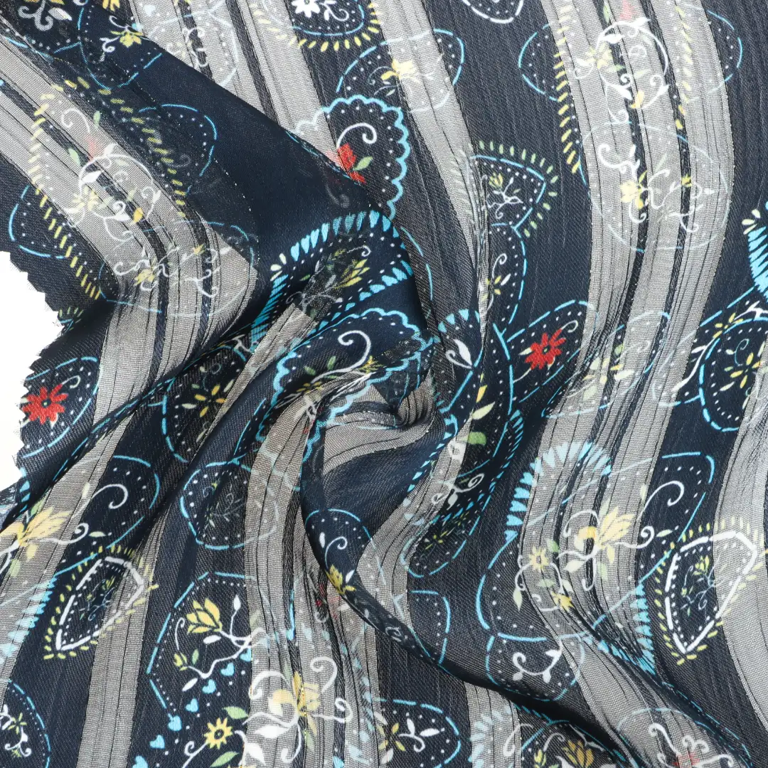 China Fabric for Skirt Chiffon Synthetic Woven Fabric Polyester printing color buy from China wholesaler bulk order at wholesale price free worldwide shipping Alibaba