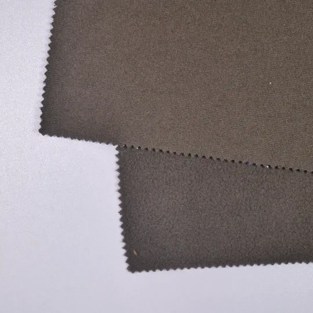 China Fabric for Hoodie,Trench Coat,Hoodie  (Sweater),Interlining Polar Fleece Knit Fabric Polyester brown color buy from China wholesaler bulk order at wholesale price free worldwide shipping Alibaba