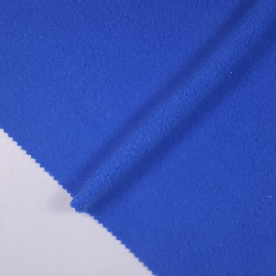 China Fabric for Hoodie,Trench Coat,Hoodie  (Sweater),Kids Casual Trousers Polar Fleece Knit Fabric Polyester blue color buy from China wholesaler bulk order at wholesale price free worldwide shipping Alibaba