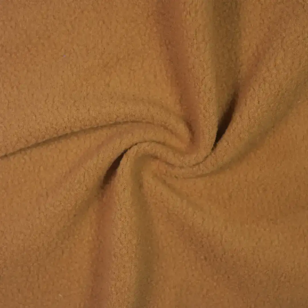 China Fabric for Hoodie,Trench Coat,Hoodie  (Sweater),Interlining,Kids Crew-Neck Cardigan (Sweater) Polar Fleece Knit Fabric Polyester brown color buy from China wholesaler bulk order at wholesale price free worldwide shipping Alibaba