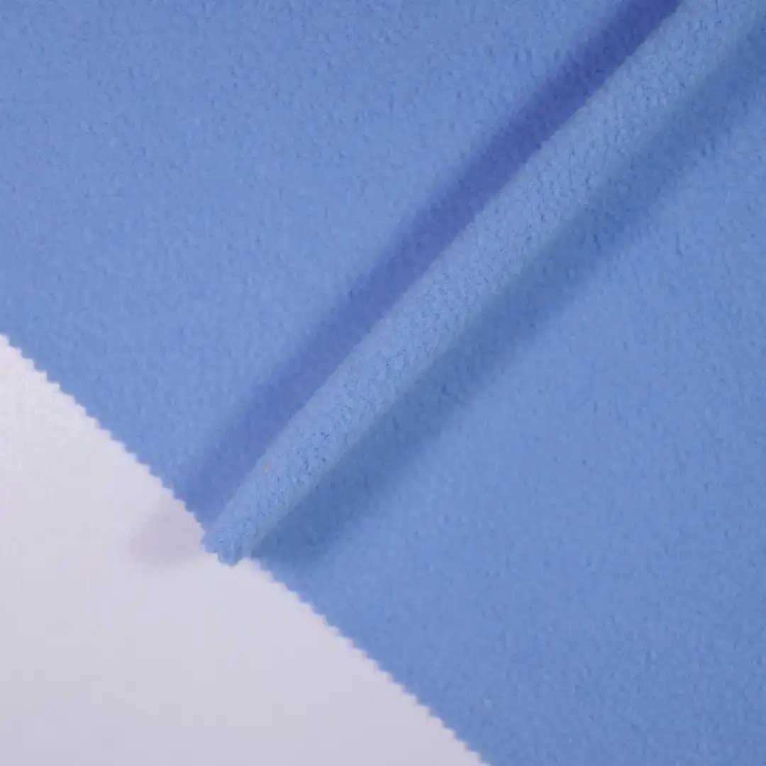 China Fabric for Jackets,Trench Coat,Open Waistcoat,Long Sleeve Base Layer Top Polar Fleece Knit Fabric Polyester blue color buy from China wholesaler bulk order at wholesale price free worldwide shipping Alibaba