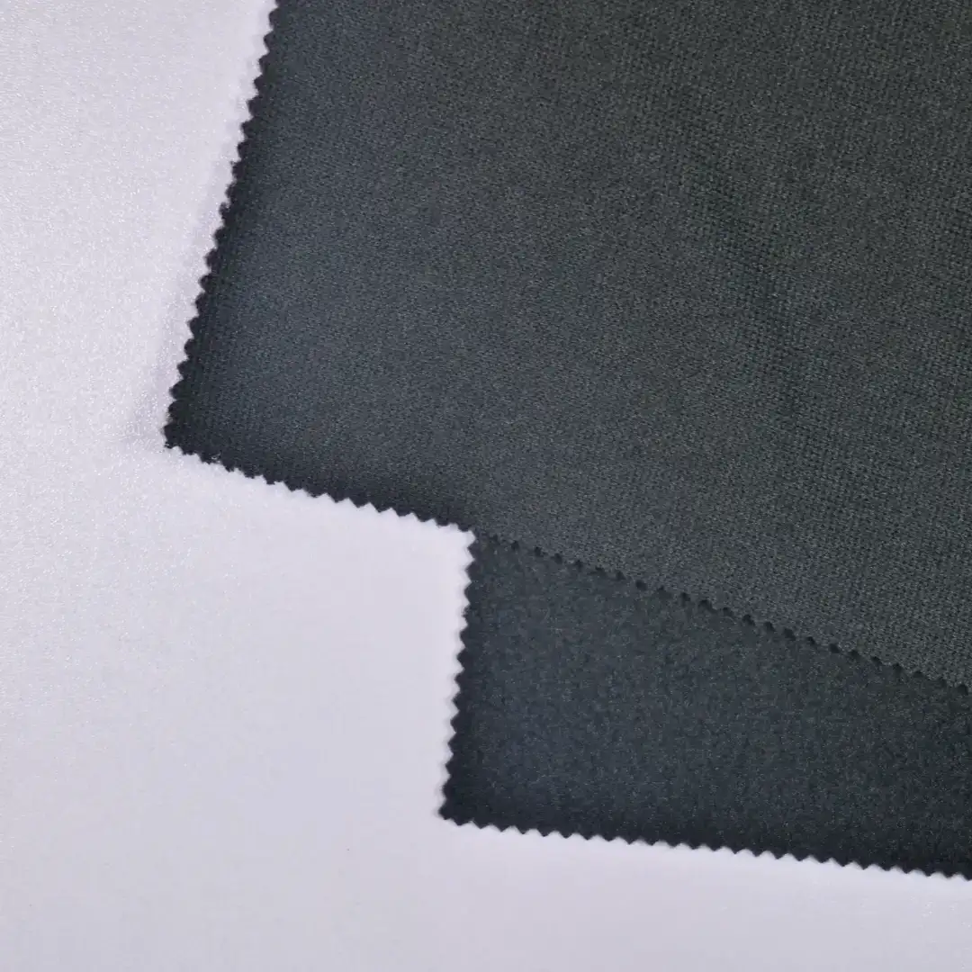 China Fabric for Jackets,Hoodie,Trench Coat,Hoodie  (Sweater) Polar Fleece Knit Fabric Polyester black color buy from China wholesaler bulk order at wholesale price free worldwide shipping Alibaba